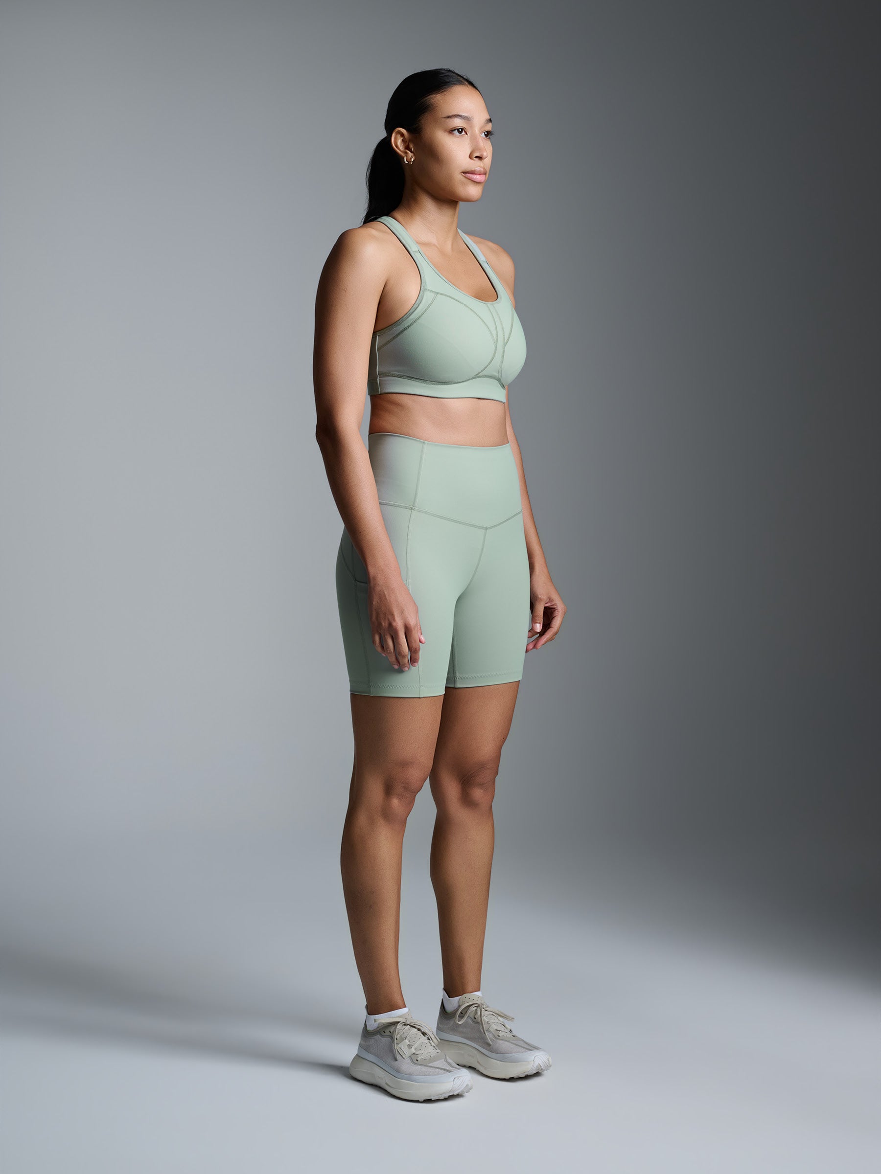 LOCKED + LOADED Sports Bra Fog